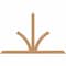 Ekena Millwork Richland Timber Gable Bracket, Western Red Cedar, 72"W x 45"H x 1 1/2"D x 3 1/2"F, 15/12 Pitch GBW072X45X0204RIC00SWR - alternate 1